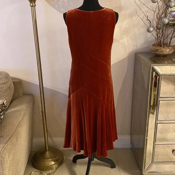 Lafayette 148 New York velvet asymmetrical dress size 6 - Picture 8 of 11
